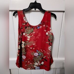 Chico's reversible tank, pink floral